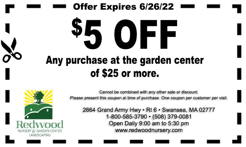 , Coupons, Redwood Nursery &amp; Garden Center